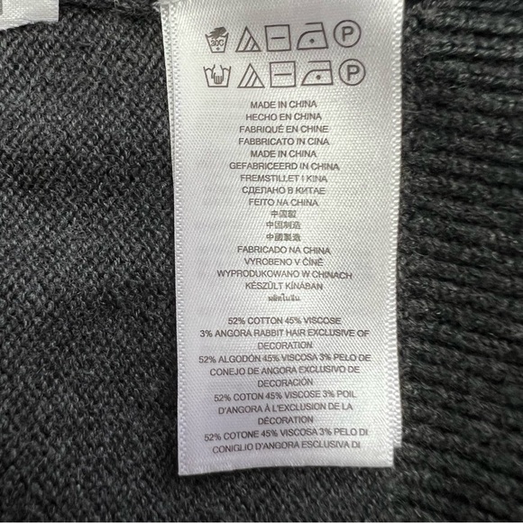 MICHAEL Michael KORS Women’s Sweater Dress Medium Gray Gothic Stud Embellishment - Picture 15 of 16